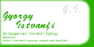 gyorgy istvanfi business card