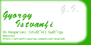 gyorgy istvanfi business card